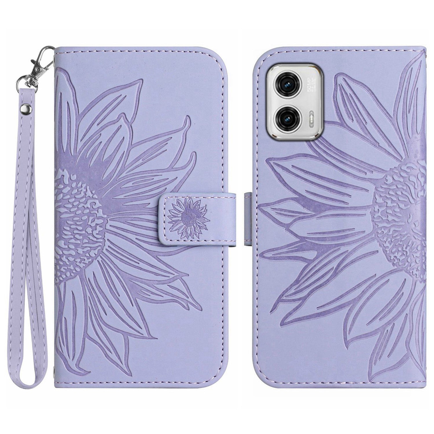For Motorola Moto G73 5G Mobile Phone Case HT04 Sunflower Imprinted Leather Wallet Stand Skin-friendly Anti-scratch Phone Cover For Motorola Moto G73 5G Mobile Phone Case HT04 Sunflower Imprinted Leather Wallet Stand Skin-friendly Anti-scratch Phone Cover